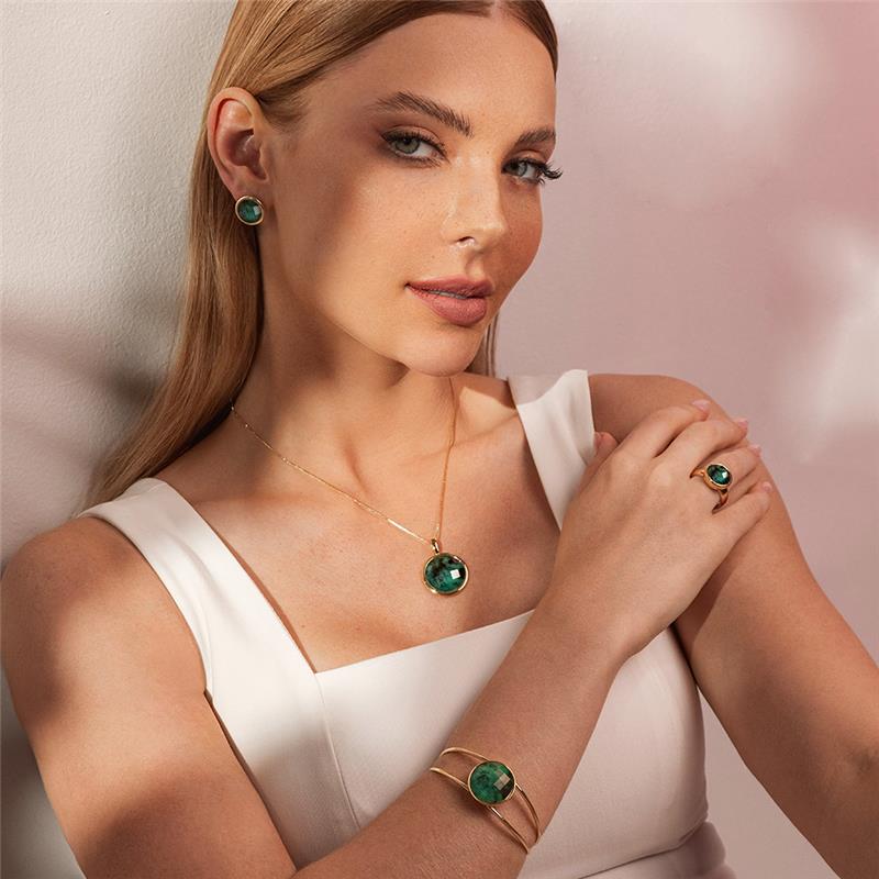 ANEL FOLHEADO A OURO