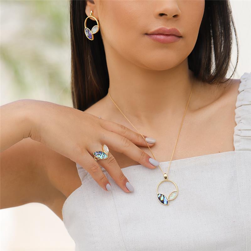 ANEL FOLHEADO A OURO