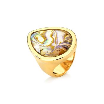 Conjunto Brilhato Pedras Naturais Brasileiras — Folheado a Ouro