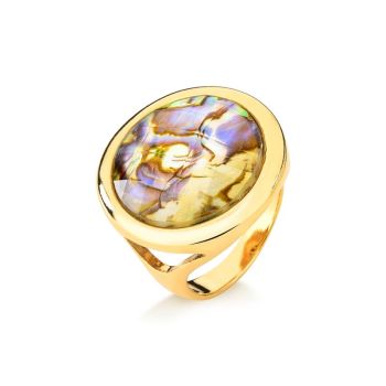 Pulseira Possebon Folheada a Ouro - Pedra Natural