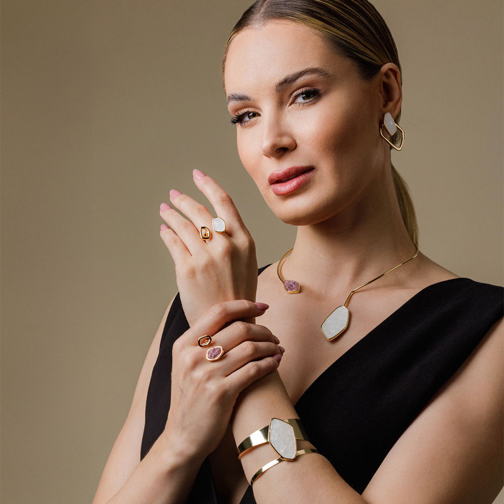 ANEL FOLHEADO A OURO