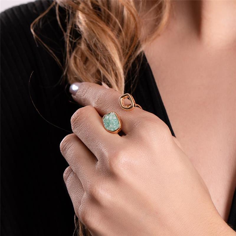 ANEL FOLHEADO A OURO