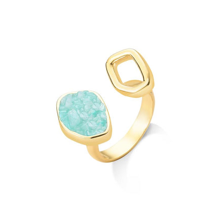 ANEL FOLHEADO A OURO