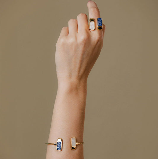 ANEL FOLHEADO A OURO