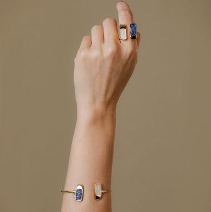 ANEL FOLHEADO A OURO