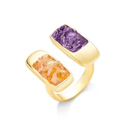 ANEL FOLHEADO A OURO