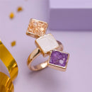 ANEL FOLHEADO A OURO