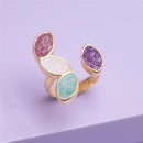 ANEL FOLHEADO A OURO