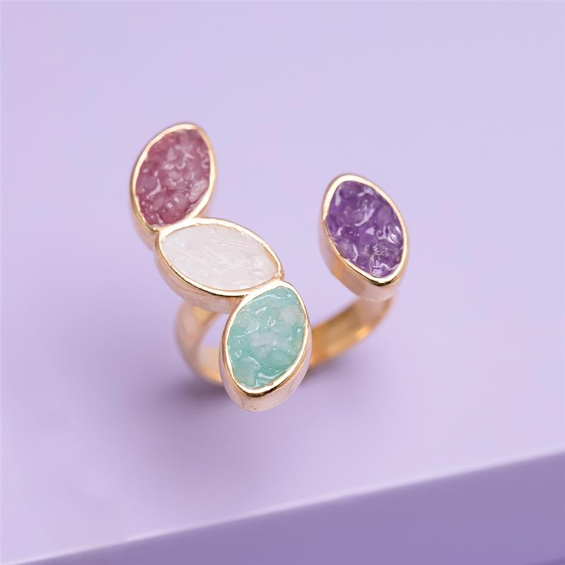 ANEL FOLHEADO A OURO