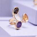 ANEL FOLHEADO A OURO