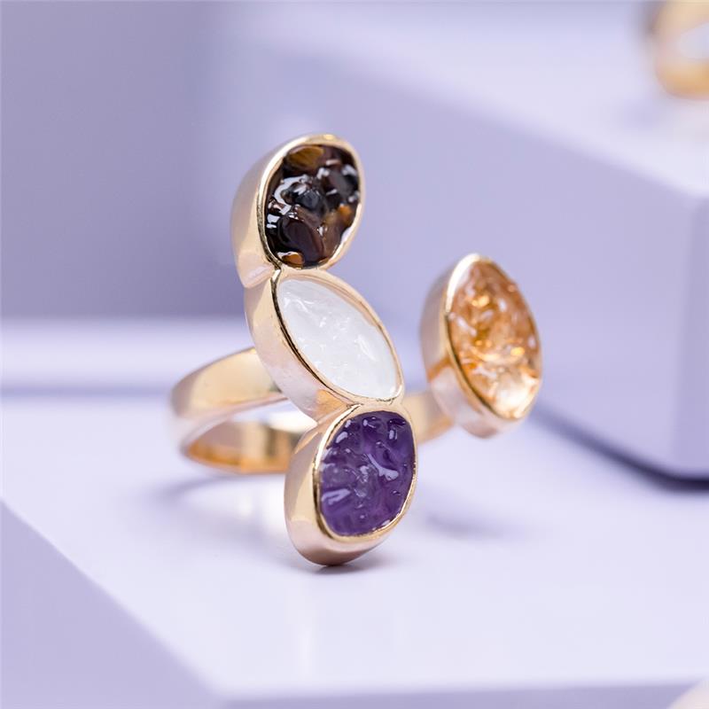 ANEL FOLHEADO A OURO