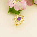 ANEL FOLHEADO A OURO