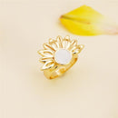 ANEL FOLHEADO A OURO