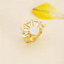 ANEL FOLHEADO A OURO