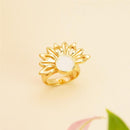 ANEL FOLHEADO A OURO