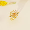 ANEL FOLHEADO A OURO