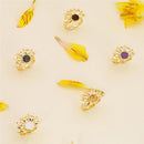 ANEL FOLHEADO A OURO