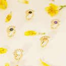 ANEL FOLHEADO A OURO