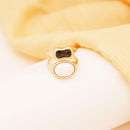 ANEL FOLHEADO A OURO