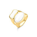 ANEL FOLHEADO A OURO