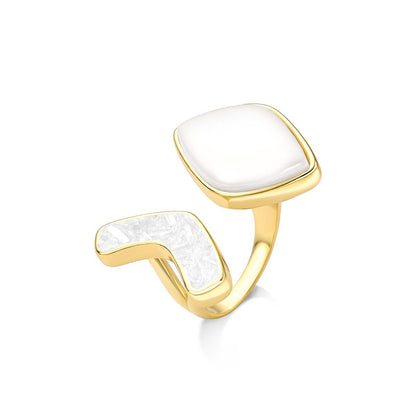 ANEL FOLHEADO A OURO