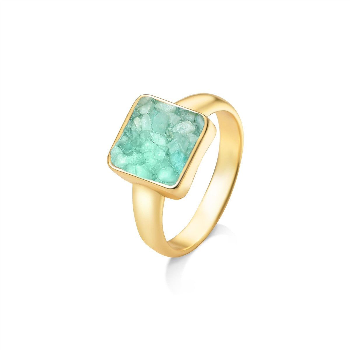 Anel 010275096 AMAZONITA VERDE