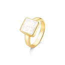 ANEL FOLHEADO A OURO