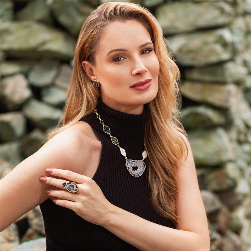 ANEL FOLHEADO A OURO