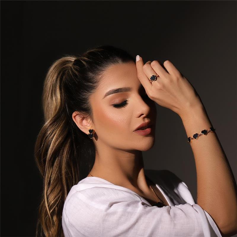 ANEL FOLHEADO A OURO