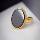 ANEL FOLHEADO A OURO