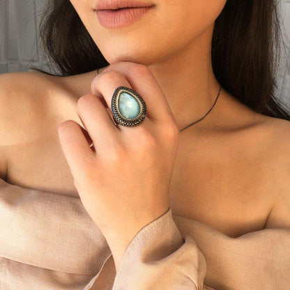 ANEL FOLHEADO A RÓDIO NEGRO