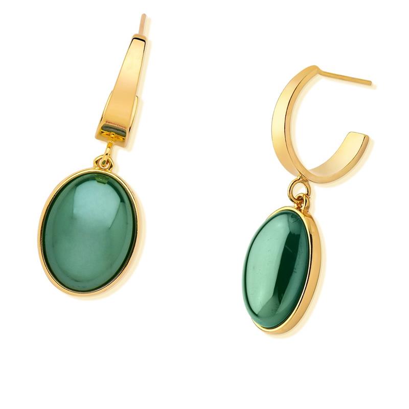 BRINCO FOLHEADO A OURO COM EFEITO PEROLADO