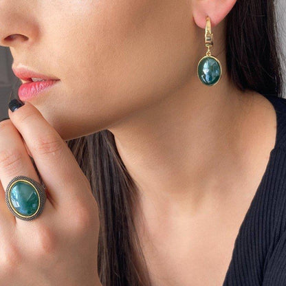 BRINCO FOLHEADO A OURO COM EFEITO PEROLADO