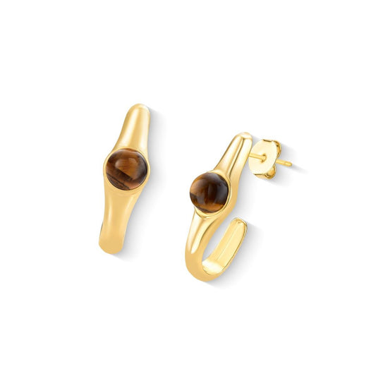 Brinco Brilhato Intense Folheado a Ouro