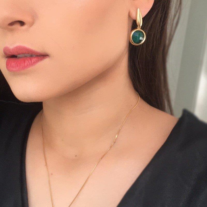 BRINCO FOLHEADO A OURO