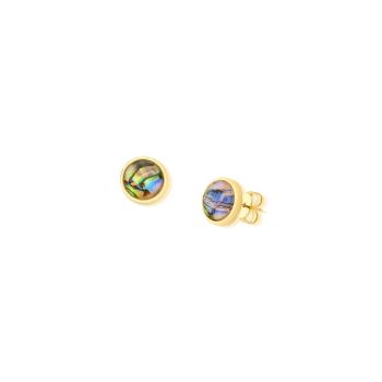 Conjunto Brilhato Pedras Naturais Brasileiras — Folheado a Ouro