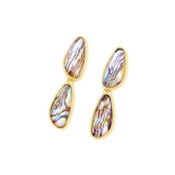 Conjunto Brilhato Pedras Naturais Brasileiras — Folheado a Ouro