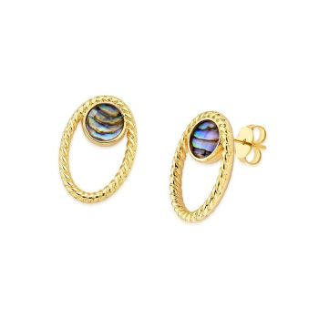 Conjunto Brilhato Pedras Naturais Brasileiras — Folheado a Ouro