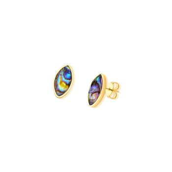 Conjunto Brilhato Pedras Naturais Brasileiras — Folheado a Ouro