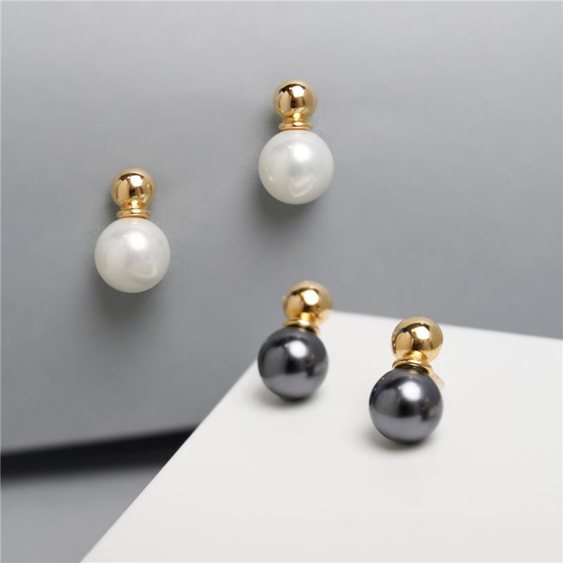 Brinco Possebon Folheado a Ouro - Pedra Natural