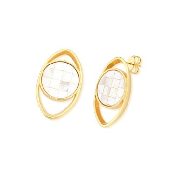 Conjunto Brilhato Pedras Naturais Brasileiras — Folheado a Ouro