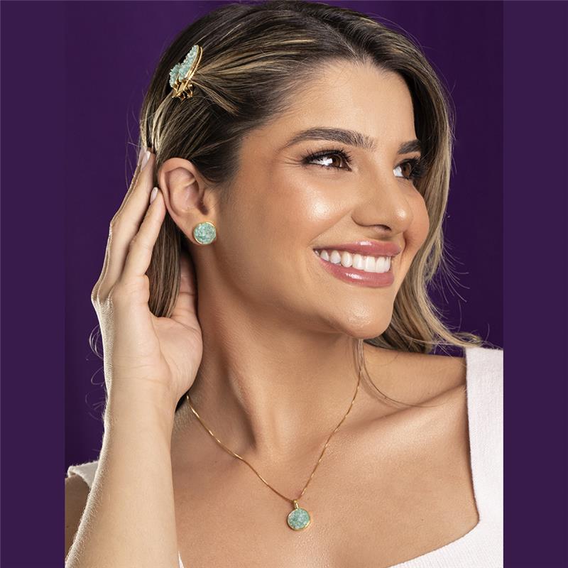 BRINCO FOLHEADO A OURO