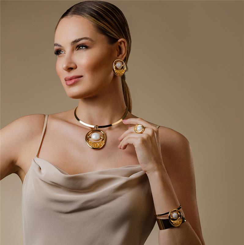 BRINCO FOLHEADO A OURO