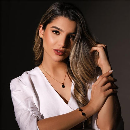 Brinco Brilhato Pedras Naturais Brasileiras — Folheado a Ouro