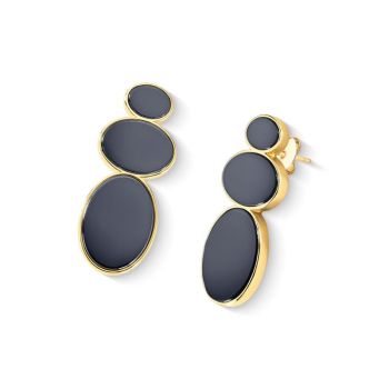 Conjunto Brilhato Pedras Naturais Brasileiras — Folheado a Ouro