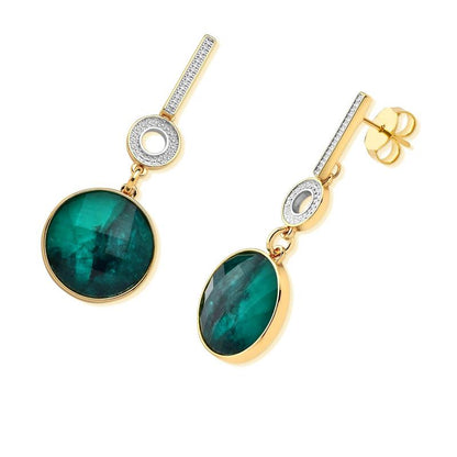 BRINCO FOLHEADO A OURO E RÓDIO BRANCO