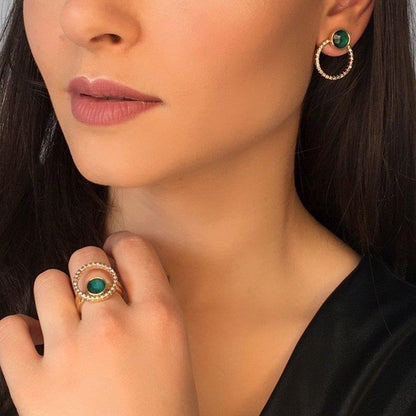 BRINCO FOLHEADO A OURO E RÓDIO BRANCO