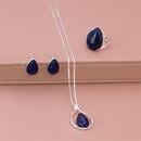 CONJUNTO FOLHEADO A PRATA