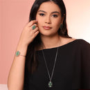 CONJUNTO FOLHEADO A PRATA