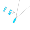 CONJUNTO FOLHEADO A PRATA